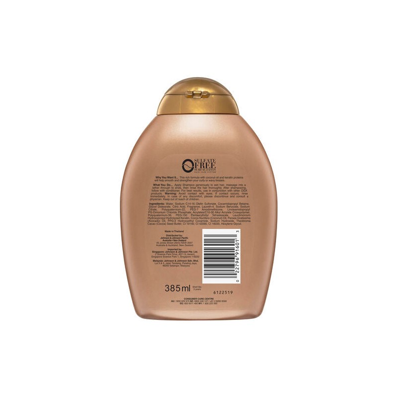 OGX Straightening Brazilian Keratin Therapy Shampoo 385mL