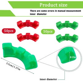 JAONLD Plant Bender Pack of 100 Plant Clips 90 Degree Lst Clips Plant Low Stress Training Used for Plant Branches, Change the Direction of Plant Growth (Red and Green)