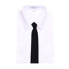 B-ZIP-ADF-19 - Boys Solid Formal Tuxedo 14 inch Zipper Necktie
