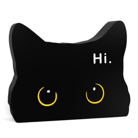 Black Cat Funny Home Bathroom Acrylic Decor Sign Black Cat Decor Cat Bathroom Decor Cat Decor for Home Bathroom Living Room Cat Lover Gifts For Women Men