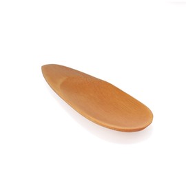 BambooMN Brand - 4 Small Solid Bamboo Oval Scoop, 30pcs by BambooMN