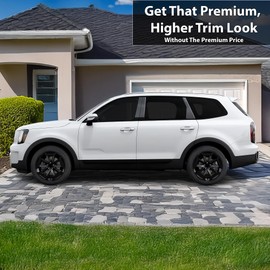 BOGAR TECH DESIGNS Rim Chrome Delete Overlay Replacement Compatible with Kia Telluride 2023-2025, Gloss Black