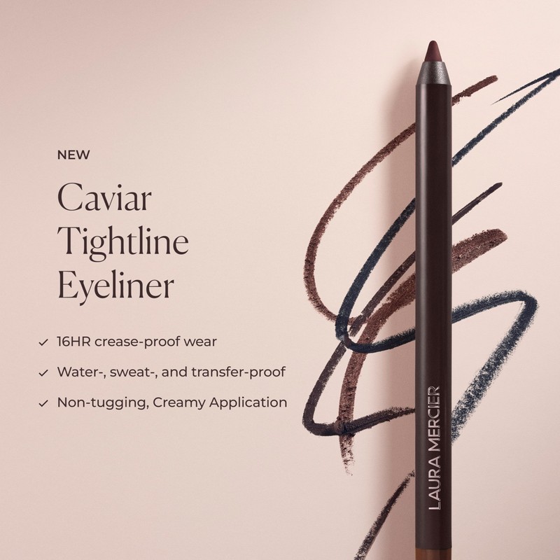 Laura Mercier Caviar Tightline Eyeliner: Long Lasting Color, Crease-proof, Waterproof,