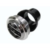 Indash Round Chrome Vent/Louver for 2-1/2" Duct Hose #32-13X