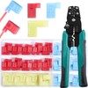 aikoolwer 80Pcs Right Angle Spade Connector 22-18 16-14 12-10AWG Crimper
