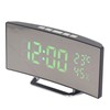 LED Digital Clock 3 Level Brightness Snooze USB Battery Powered