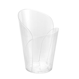 Restaurantware-Mini Serve 2 Ounce Mini Dessert Cups, 100 Disposable Tasting Cups - Rose Design, Elegant, Clear Plastic Parfait Cups, Serve Appetizers, Samples, Or Desserts, For Buffet Events