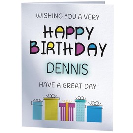 Happy Birthday Dennis - Birthday Card For Dennis