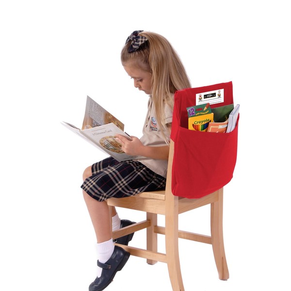 Seat Sack Standard Chair Storage Pocket - 14 Inches Red