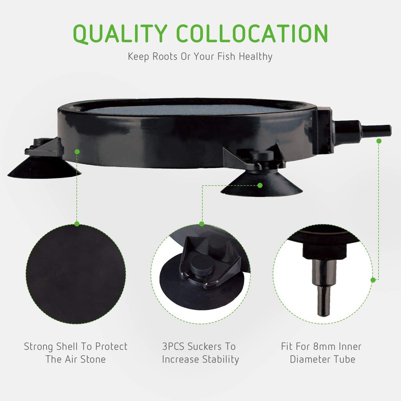 VIVOSUN 4 Inch Air Stone Disc with Shell and Sucker