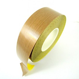 PTFE Coated Glass Fabric Tape 10 Mil (78110) (1" (25.4mm) x 36Yd-1 Roll Per Case, Brown, with Liner)