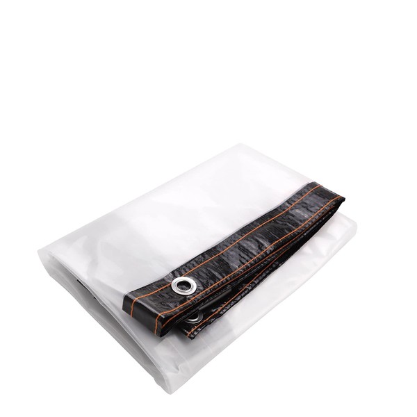 KHBNHJ Tarpaulin Waterproof 3.0 x 1.5 m, Transparent Tarpaulin Waterproof,