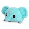 TeeTurtle - The Original Reversible Elephant Plushie - Blue +