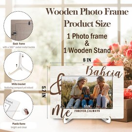 IRTAGANNY Babcia and Me Grandma Picture Frame 4x6, Polish Grandma Babcia Photo Frame from Grandchildren Grandkid, Grandmother Picture Photo Frames Desk Tabletop Decor
