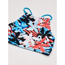 Kanu Surf Daisy - Traje de baño de 2 Piezas con Cuello Halter y UPF 50+ para niña, Rowan Blue, 4