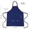 XIEJINJIA 2 Pack Adjustable Bib Apron Long Ties with 2