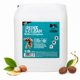 Shampoo para Perro - Brillo y Limpieza - Hipoalergnico - Apto para Todas las Razas (10 Litros, Shine and Clean)                                       