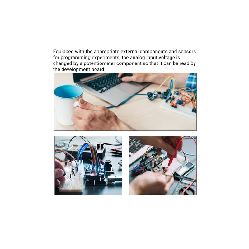 Kit de Componentes Electrónicos con Resistor Capacitor Transistor y LED