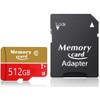 マイクロsd メモリーカード 512GB Memory Card アダプター付き 耐温度容量拡張 超高速転送 U3、高速 大容量