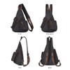 KL928 Canvas Sling Bag - Casual Crossbody Shoulder Daypack Rucksack