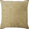 Steel Paisley Godiva Embroidered Beaded Decorative Pillow Cover 22" Ivory