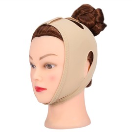 Brrnoo Face Slimming Mask, Breathable V-shaped Face Lift Belt, Double Chin Reducer Bandage, Anti-Wrinkle Mask, Ultra Thin Strap, V Face Line Strap (S)