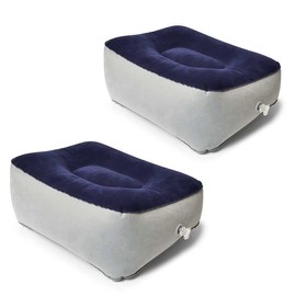 Travel Footrest Pillow Inflatable Support Pillow Leg Foot Relaxation Pillow for Outdoor Travel Accessories Airplane Car Home