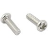 MACHSWON 50pcs M2x6mm Round Head Cross Screw 304 Stainless Steel