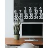 Stick On Alphabet Number Stickers 2 Inch, 4 Sheets Vinyl