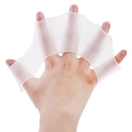 Finger Webbed Swimming Fins 2 Pairs L 4ea