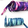 Boethesi 1 Pair shoelace for Sneakers,Starry Sky Tie Dye Multi