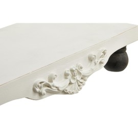 SOFE White Wood Risers for Decor, Pedestal Stands for Display Decorative Tray, Soap Holder, Modern Perfume Tray, Kitchen Counter Decor and Accessories 2.8 Inches Tall