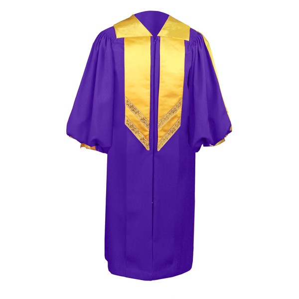 TngHui Unisex Adult Purple Choir Robes Matte Finish for Baptisms