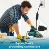 3 Wire Grounding Plug Extension Cord Straight Blade Adapter Replacement
