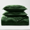 SHALALA Luxury Velvet Quilt Set King Size,Ultra Soft Lightweight Summer
