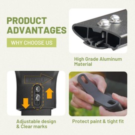 Roof Rack Cross Bars Compatible with Jeep Grand Cherokee 2022-2026/Grand Cherokee L 2021-2026 Heavy-Duty Aluminum Crossbars Rails Rooftop Bike Snowboard Skiboard Luggage Rack Cargo Carrier