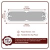brass push pull door sign combo set pair plate plates