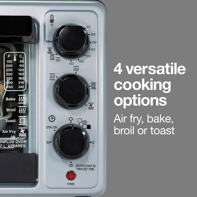 Proctor Silex Simply-Crisp Air Fryer Toaster Oven Combo with 4