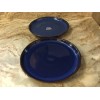 Denby Coupe Dinner Plates. Imperial Blue. Set Of 2 Made