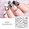 KADS Nail Art Image Stamping Plates Guitar Pattern Music Fashion