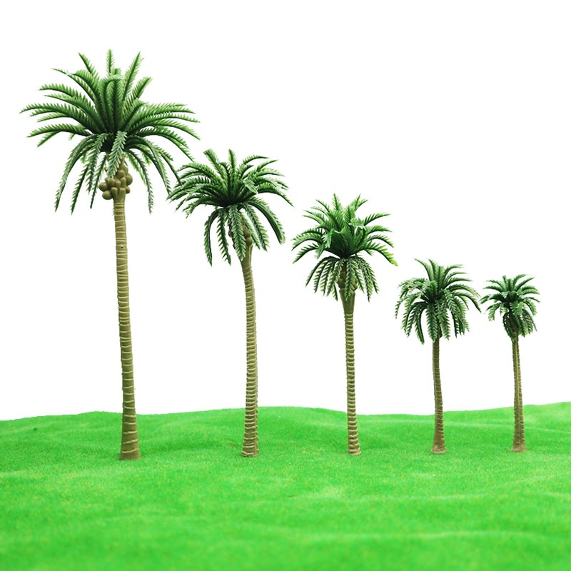 NA Woohome Pack of 44 Model Making Trees, Miniature Palm
