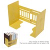 Retractable Book End Stable Adjustable Elegant Yellow Decorative Bookends for