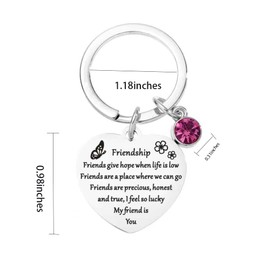 Best Friend Friendship Gifts for Women Friends Keychain Best Friends Birthday Gifts Friendship Keychains for Women Best Friend Christmas Birthday Gift