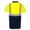 Portwest S479YNRXL Two-Tone Polo, Regular, Size X-Large, Yellow/Navy