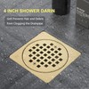 4" Drain Grate Kit Compatible with Schluter Systems kerdi Shower