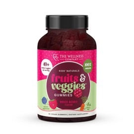 The Wellness Company Kids Naturals Fruits & Veggie Gummies – Daily Nutrition Support | 60ct (1 Month Supply)