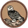 Snowy Owl Patrol Patch - 2" Diameter Round Embroidered Patch