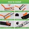Walensee Weed Grass Cutter with Serrated Double-edged Sharp Blade Manual