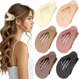 Kavya Duckbill Hair Clips Women's Hair Clip Flat Large - Set of 6 Duckbill Hair Clips for Thin & Thick Hair French Beak Hair Clip & Benglatt Hair Clip for Sports & Driving