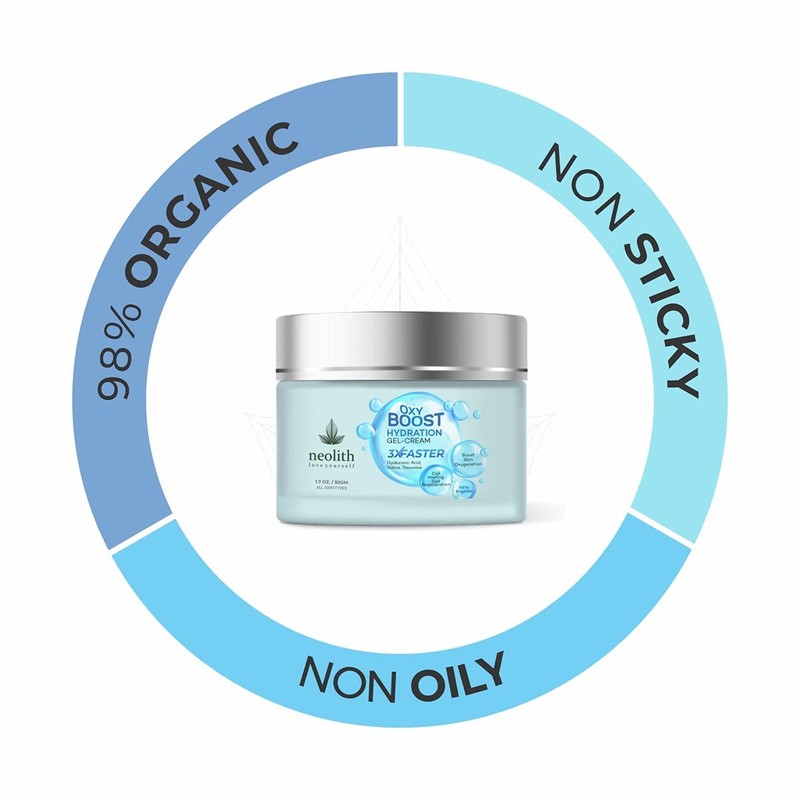 Neolith Oxy Boost Hyaluronic acid Hydration Gel Cream 98% Organic